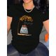 thumbnail image 1 of Camiseta De Manga Corta Con Cuello Redondo Para Mujer, Camisetas De Verano Para Uso Diario Y ViajesBus & Tree & Slogan Print Comfy T-Shirt, Round Neck Short Sleeve Sports Tee, Women's ActivewearFath, 1 of 6