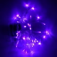 thumbnail image 5 of Battery Operated Purple Halloween Lights, 16ft 50 LED Clear Wire Fairy String Lights Waterproof, Twinkle Fairy Lights for Indoor Outdoor Xmas Wedding Party Festival Decorations, 5 of 5