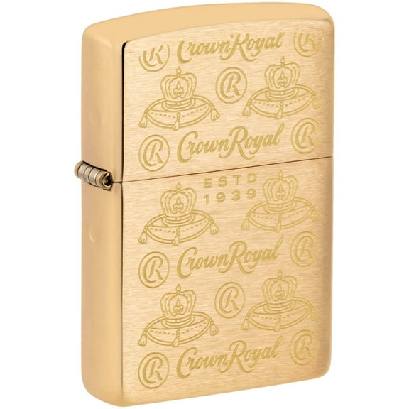 Zippo 46299 Crown Royal Elegance Design Brass Pocket Lighter
