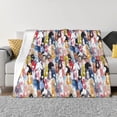 thumbnail image 1 of Fotbe Colourful Horses Manta de Franela con Estampado, Manta Ultrasuave para Cama, Sofá, Auto, Hipoalergénica y Antibolitas-80"x60", 1 of 6