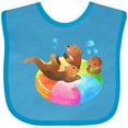 thumbnail image 3 of Inktastic Cute Otter Float Boys or Girls Baby Bib, 3 of 4