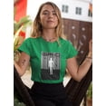 thumbnail image 2 of Abstract Man Techno Style T-Shirt Women -Image by Shutterstock, Female 3X-Large, 2 of 4
