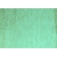 thumbnail image 1 of Ahgly Company Indoor Rectangle Solid Turquoise Blue Modern Area Rugs, 2' x 4', 1 of 4