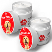 Pet Pull Paw Cream - 2 PK - Dog Paw Protector for Heat, Cold & Rough Surfaces - Paw Moisturizer Balm with Natural Waxes & Oils - Puppy Invisible Boot Soothes, Moisturizes, Protects