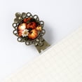 thumbnail image 5 of Thanksgiving pumpkins leaves Bookmark Set: Vintage Copper-Colored Lace Bookmarks - Reading Accessories and Book Mark for Book Lovers, 5 of 5