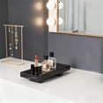 thumbnail image 4 of Calacatta Violet Marble Pedestal Stand Tray, Versatile Organizer for Bathroom Vanity, Makeup Dressing Table, Natural Stone Home Decor, 4 of 8