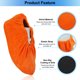 thumbnail image 4 of Cubiertas de zapatos reutilizables antideslizantes Uxcell, 3 pares de cubiertas de botas lavables y gruesas, protectores de zapatos suaves, naranja, 4 of 6