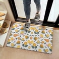 thumbnail image 2 of Mixed Fruits Leaves White Pattern Door Rugs,Washable Non Slip Door Mats Indoor,Decorative Door Mats,Entry Mat Indoor for Entrance,Bedroom,Kitchen,Bathroom,16"x24", 2 of 6
