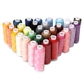 thumbnail image 1 of 30x Suministros de Manualidades de Bricolaje Suministros de Costura 250 Yardas de Hilo de Coser de 30 Colores Hilo de Coser 40s / 2 Sunnimix hilos de coser para acolchar, 1 of 8
