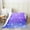 Blue Purple White, variant on Glitter Galaxy Fleece Throw Blanket Rainbow Flannel Blanket Plush Fuzzy Purple Ombre Pastel for Bed Couch Chair Living Room Colorful Throw 50"x60" Stylish Bedroom Decor