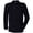 Navy, variant on Henbury Mens Pique Long-Sleeved Polo Shirt