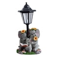 thumbnail image 4 of Estatua de Escultura para Jardín Figura de Animal Adorno con Luz Solar Automática Hecha de Resina Resistente Adecuado para Patios Césped Y S, 4 of 8