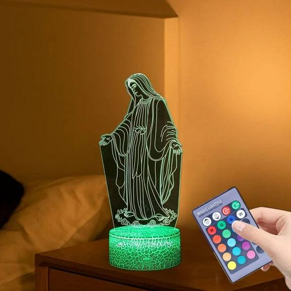 CasaChic 16-Color Remote Control Touchscreen Table Lamp, Transparent Acrylic Decor, USB Powered, Dimmable Nightlight for Bedroom, RGB Lighting