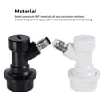 thumbnail image 3 of Inteprter Bloqueo de bola de barril 1 par de accesorios de barril Conector de accesorios de barril de bloqueo de bola de plástico con abrazaderas Kits de equipo de elaboración de vino Inteprter HA015779-00, 3 of 6