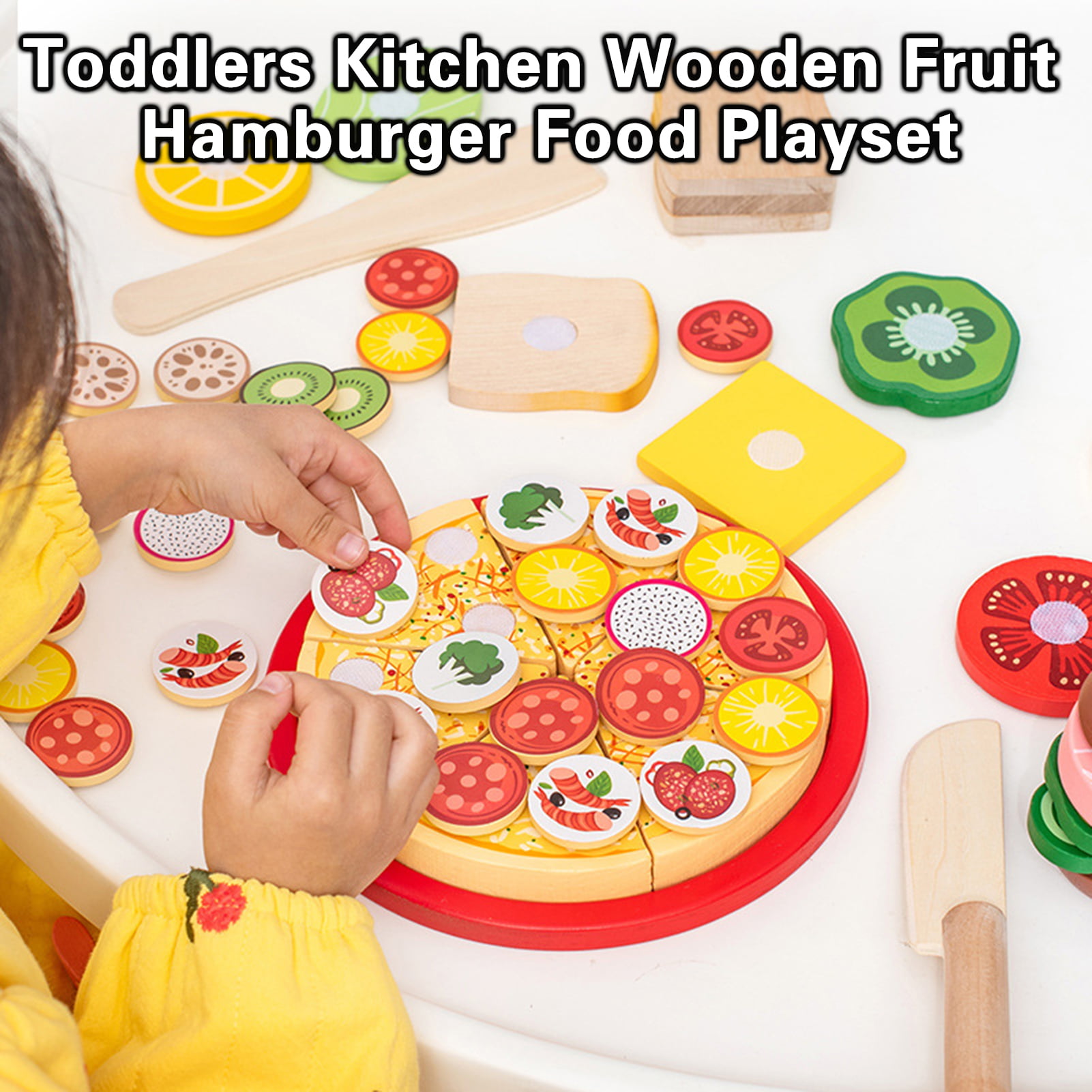 Baby Shelf Wooden Food Pizza simulation play for kids - Wooden Food Pizza  simulation play for kids . Buy Best toy for children to brain exercise toys  in India. shop for Baby