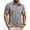 Gray, variant on ZCFZJW Mens Casual Atheltic Workout Shirts Classic Short Sleeve Quater Button up Henley Shirts Fashion Cotton Tops with Pockets Black M