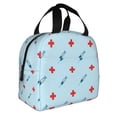 thumbnail image 2 of Disketp Syringe And Red Cross Bolsa Térmica para Almuerzo para Hombre y Mujer, Ideal para Trabajo, Senderismo y Picnic, 2 of 8