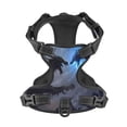 thumbnail image 4 of Lsque Black And Blue Lightning Dragon Dog Harness, No-Pull Pet Harness with 2 Leash Clips, Adjustable Soft Padded Dog Vest with Easy Control Handle for Large Dogs-X-Large, 4 of 9