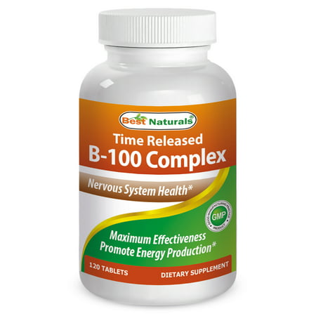 Best Naturals B-100 Complex 120 Tablets (Time (Best Slimming Tablets Uk)