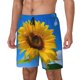 thumbnail image 1 of Fotbe Blue Sky Sunflower Traje de Baño para Hombre – Shorts de Natación de Secado Rápido con Forro y Bolsillos-Large, 1 of 6