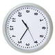 thumbnail image 4 of reloj de pared sin pilas, con caja de almacenamiento, para el hogar, sala de estar y oficina (plateado)., 4 of 5