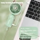 thumbnail image 4 of Handheld Fan, Mini USB Fan, Rechargeable Battery Portable Fan, 3 Speed, Small Handheld Personal Fan Foldable Table Fan (Green), 4 of 5