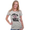 thumbnail image 3 of So Empty Inside Donut Sweet Tooth Womens Fitted Plus Size Graphic Tee Brisco Brands 2X, 3 of 5
