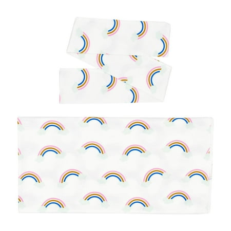 

Dadaria Headbands for Baby Girls Newborn Wrap Headband Set Stretch Soft Print Wrap Wrap Bow Headband Two-Piece Set multicolour A Boys Girls