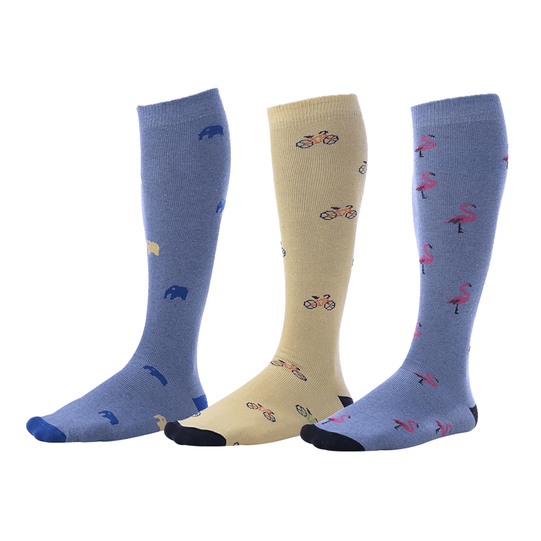 Pierre Henry Over the Calf Socks for Men (3 pairs) | Cotton Over the ...