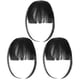 thumbnail image 1 of Xiao Hua Peluca con flequillo con clip de 3 piezas, flequillo falso para mujer, decoración de extensiones de cabello, 1 of 5