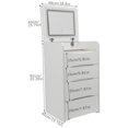 thumbnail image 2 of Miumaeov Makeup Vanity Table 3 Drawers Vanity Desk With Makeup Stool And Flip Top Lighted Mirror, 2 of 18