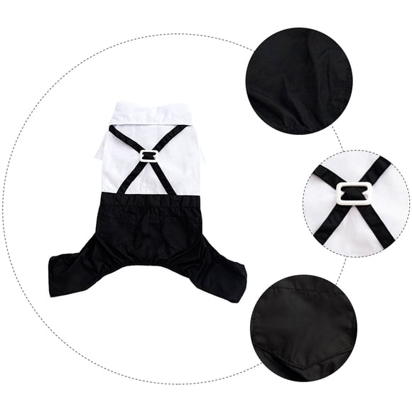 AURARMLET Traje Formal Para Perro Con Corbatín Ideal Para Bodas Fiestas Y Ocasiones Especiales