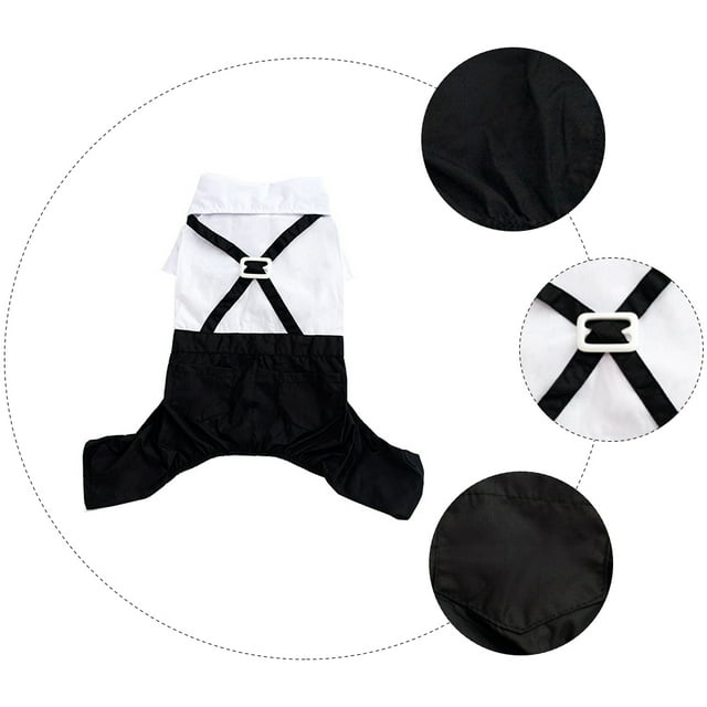 AURARMLET Traje Formal Para Perro Con Corbatín Ideal Para Bodas Fiestas Y Ocasiones Especiales