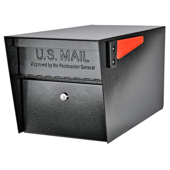Mailbox Mail Boss 7506 con cierre de seguridad, tamaño grande, negro
