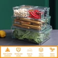 thumbnail image 4 of MesaSe 7Pcs Fridge Organizer Box with Lid Clear Fruit Storage Containers Stackable Refrigerator Organizer Bins with Drain Tray, 4 of 6