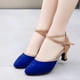 thumbnail image 2 of XIHAHA, zapatos de baile modernos a la moda para mujer, zapatos de baile de salón para niñas y mujeres, zapatos de baile de Tango con punta cerrada, suela de gamuza/goma para Salsa, 2 of 5