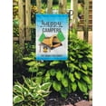 thumbnail image 3 of Printtoo White Happy Campers Campsite Camping Flags Personalized Outdoor GardenFlagsCamp Decor Accessory Double SidedFlags12.5x18 Inches, 3 of 4