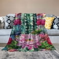 thumbnail image 2 of Shiartex   Cactus Flower Blanket Soft Warm Lightweight Print Throw Blanket for Kids Adults Women Gift White, 2 of 6