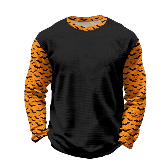 Ruiwill Toddler Halloween Shirt Boy Size 3-4 Years Bat Graphic Print Boy Halloween Outfit Fall Cute Long Sleeve Kids T-Shirts