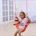 thumbnail image 2 of Columpio para niños hecho a mano para interiores con cuerda ajustable Asiento de columpio de árbol para exteriores para patio trasero, columpio infantil para patio de juegos para exteriores, 2 of 5