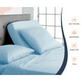 thumbnail image 3 of SGI Bedding Egyptian Cotton Top Split Sheet Set Solid Adjustable Bed 34" Split Head King 600 TC 15" Deep Light Blue, 3 of 9