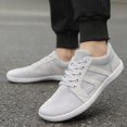 thumbnail image 5 of XIMIN Men's Mesh Wide Toe Barefoot Sneakers Fashion Lightweight Breathable Lace Up Walking Shoes Zero Drop for Gym Driving Office Minimalist Footwear, 5 of 5