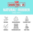 thumbnail image 4 of Jeffers Natural Rubber Dog Chew Toy Extra Small Red Virgo – Durable Interactive Toy, 4 of 8