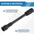 thumbnail image 4 of 1/2" Drive 17mm Thin Wall 6 Point Deep Impact Socket 8" Extra Long CR-V Steel, 4 of 7