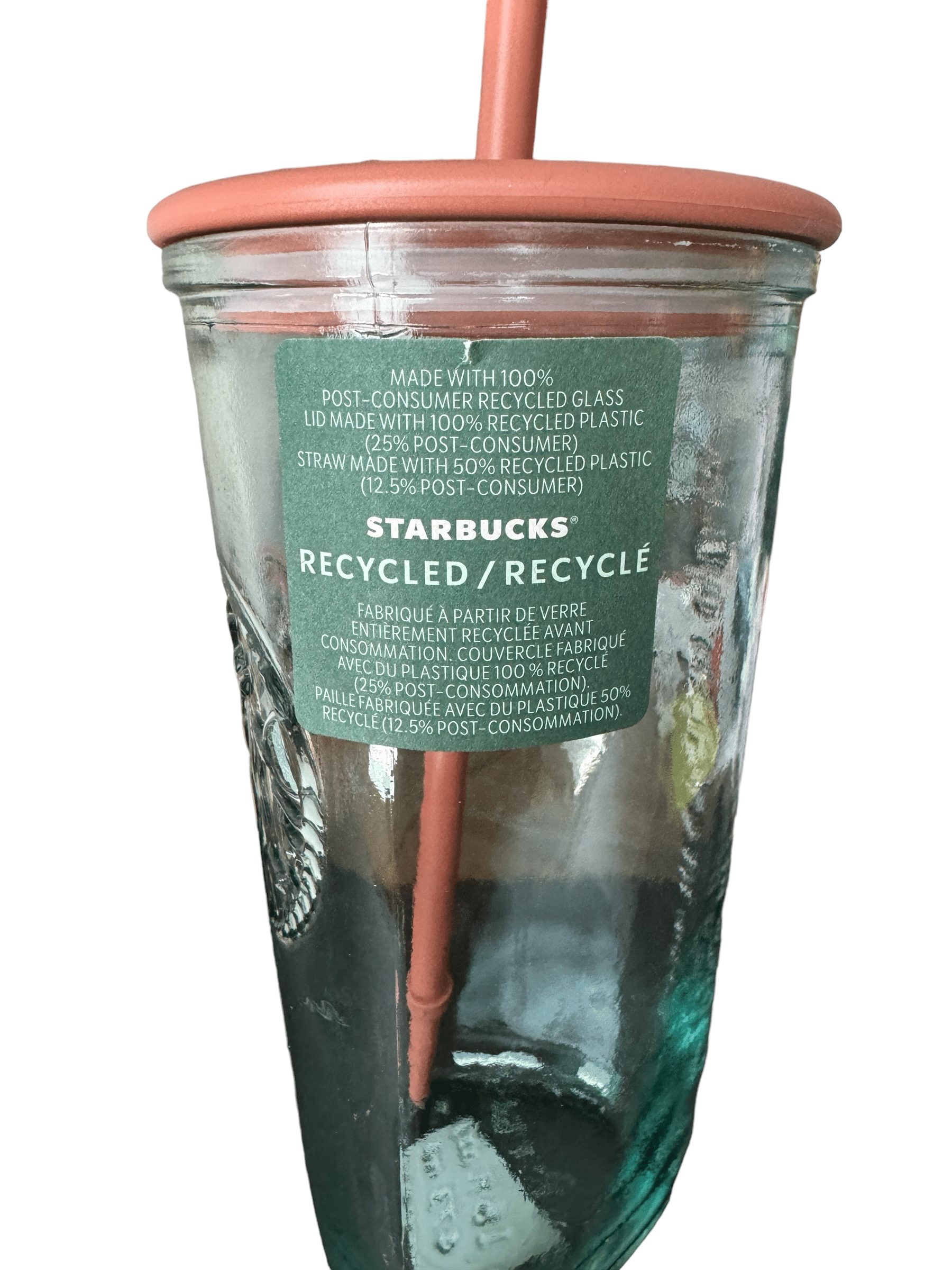 Starbucks 2024 Terracotta Brown Recycled Triangle Glass Cold Cup Limited  Edition - Walmart.com