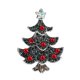 thumbnail image 1 of Festival de Navidad Broche de cristal de color de árbol de Navidad Pave Broche para mujeres niñas (61177096), 1 of 5