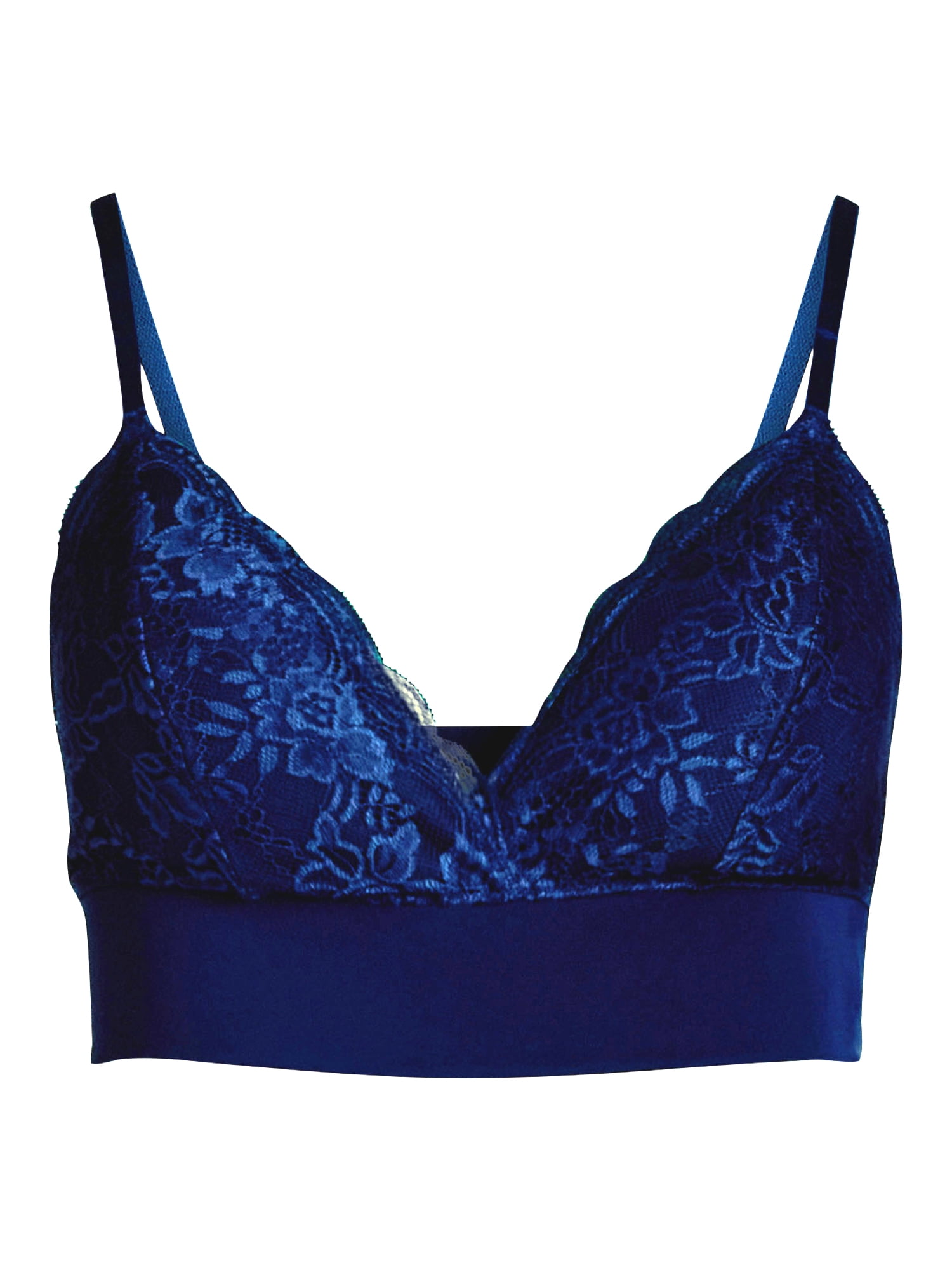 Joyspun Women's Micro and Lace Bralette, Sizes S-3XL