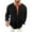 j-Black38995, variant on LIIPEE Men Shirts Casual Solid Color Long Sleeve Crew Neck Buttons Shirt Male Loose Fit Fashion Tops Autumn Comfortable Breathable Soft Daily Shirts,Black,L