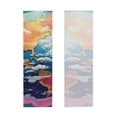thumbnail image 2 of Lsque Colorful Whimsical Earth Printed Cooling Towel (40"x 12"), Ice Towel, Microfiber, Soft Breathable Chilly Towel for Yoga, Sport, Gym, Workout, Fitness, Running, 2 of 9