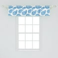 thumbnail image 2 of Ambesonne Paisley Valance Pack of 2, Abstract Traditional, 54"X12", Azure Blue and White, 2 of 4